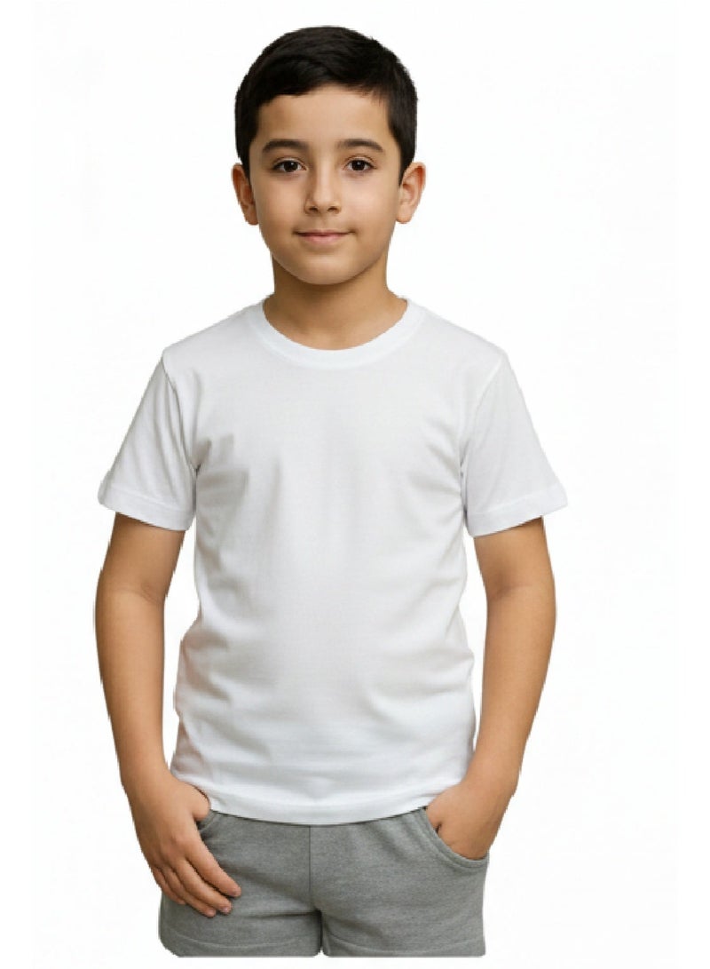 سيزار فانلة داخلي أبيض أولادي نصف كم - Image 1